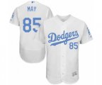 Los Angeles Dodgers Dustin May Authentic White 2016 Father's Day Fashion Flex Base Baseball Player Jersey