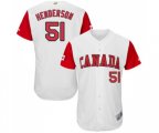 Canada Baseball #51 Jim Henderson White 2017 World Baseball Classic Authentic Team Jersey