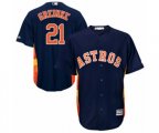 Houston Astros Zack Greinke Replica Navy Blue Alternate Cool Base Baseball Player Jersey