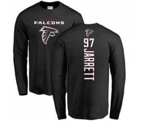 Atlanta Falcons #97 Grady Jarrett Black Backer Long Sleeve T-Shirt