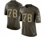 Los Angeles Chargers #75 Michael Schofield Elite Green Salute to Service NFL Jersey