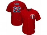 Minnesota Twins #22 Miguel Sano Authentic Scarlet Alternate Cool Base MLB Jersey