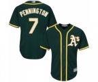 Oakland Athletics #7 Cliff Pennington Replica Green Alternate 1 Cool Base Baseball Jersey