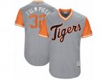 Detroit Tigers #32 Michael Fulmer Fulm Piece Authentic Gray 2017 Players Weekend MLB Jersey