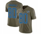 Detroit Lions #80 Danny Amendola Limited Olive 2017 Salute to Service Football Jersey