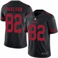 San Francisco 49ers #82 Logan Paulsen Limited Black Rush Vapor Untouchable NFL Jersey