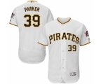 Pittsburgh Pirates #39 dave parker Majestic White Flexbase Authentic Collection Player Jersey
