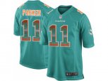 Miami Dolphins #11 DeVante Parker Aqua Green Team Color Stitched NFL Limited Strobe Jersey