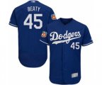 Los Angeles Dodgers Matt Beaty Royal Blue Flexbase Authentic Collection Baseball Player Jersey