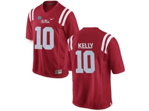 Men\'s Ole Miss Rebels Chad Kelly #10 College Football Limited Jersey - Red