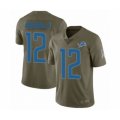 Detroit Lions #12 Danny Amendola Limited Olive 2017 Salute to Service Football Jersey