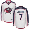 Columbus Blue Jackets #7 Jack Johnson Authentic White Away NHL Jersey