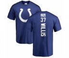 Indianapolis Colts #37 Khari Willis Royal Blue Backer T-Shirt