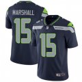 Seattle Seahawks #15 Brandon Marshall Navy Blue Team Color Vapor Untouchable Limited Player NFL Jersey