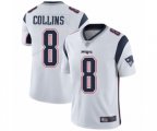 New England Patriots #8 Jamie Collins White Vapor Untouchable Limited Player Football Jersey