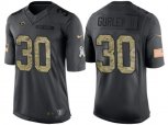 Los Angeles Rams #30 Todd Gurley II Stitched Black NFL Salute to Service Limited Jerseys