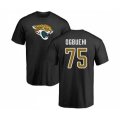 Jacksonville Jaguars #75 Cedric Ogbuehi Black Name & Number Logo T-Shirt