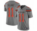 Cleveland Browns #11 Antonio Callaway Limited Gray Inverted Legend Football Jersey