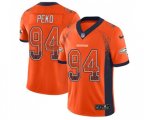 Denver Broncos #94 Domata Peko Limited Orange Rush Drift Fashion Football Jersey