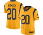 Los Angeles Rams #20 Jalen Ramsey Limited Gold Rush Vapor Untouchable Football Jersey