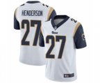 Los Angeles Rams #27 Darrell Henderson White Vapor Untouchable Limited Player Football Jersey