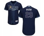 Tampa Bay Rays #29 Tommy Pham Navy Blue Alternate Flex Base Authentic Collection Baseball Jersey