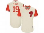 Philadelphia Phillies #19 Tommy Joseph Tojo Authentic Tan 2017 Players Weekend MLB Jersey