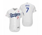 Julio Urias Los Angeles Dodgers #7 White 2019 Mother's Day Flex Base Home Jersey