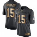 Jacksonville Jaguars #15 Allen Robinson Limited Black Gold Salute to Service NFL Jersey