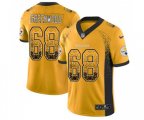 Pittsburgh Steelers #68 L.C. Greenwood Limited Gold Rush Drift Fashion Football Jersey