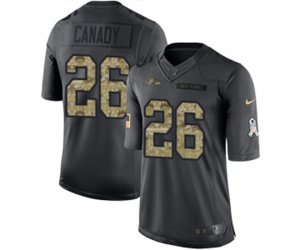Baltimore Ravens #26 Maurice Canady Limited Black 2016 Salute to Service Football Jersey