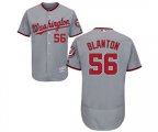 Washington Nationals #56 Joe Blanton Grey Flexbase Authentic Collection Baseball Jersey
