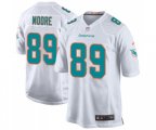 Miami Dolphins #89 Nat Moore Game White Football Jersey