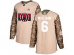 Adidas Ottawa Senators #6 Chris Wideman Camo Authentic 2017 Veterans Day Stitched NHL Jersey
