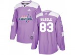 Washington Capitals #83 Jay Beagle Purple Authentic Fights Cancer Stitched NHL Jersey