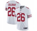 San Francisco 49ers #26 Tevin Coleman White Vapor Untouchable Limited Player Football Jersey