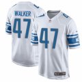 Detroit Lions #47 Tracy Walker Game White NFL Jersey