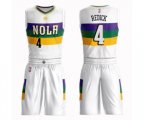 New Orleans Pelicans #4 JJ Redick Swingman White Basketball Suit Jersey - City Edition