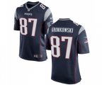 New England Patriots #87 Rob Gronkowski Game Navy Blue Team Color Football Jersey