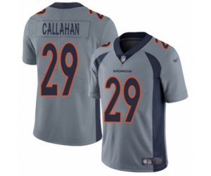 Denver Broncos #29 Bryce Callahan Limited Silver Inverted Legend Football Jersey