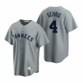 Nike New York Yankees #4 Lou Gehrig Gray Cooperstown Collection Road Stitched Baseball Jersey