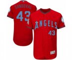 Los Angeles Angels of Anaheim Patrick Sandoval Authentic Red 2016 Father's Day Fashion Flex Base Baseball Player Jersey