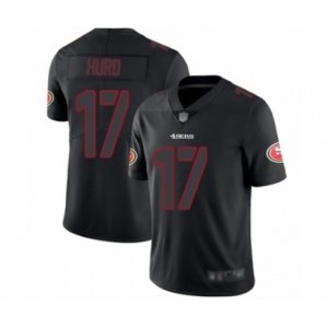 San Francisco 49ers #17 Jalen Hurd Game Black Fashion Football Jersey