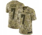 Los Angeles Chargers #7 Doug Flutie Limited Camo 2018 Salute to Service Football Jersey