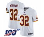 Washington Redskins #32 Jimmy Moreland White Vapor Untouchable Limited Player 100th Season Football Jersey