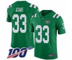 New York Jets #33 Jamal Adams Limited Green Rush Vapor Untouchable 100th Season NFL Jersey