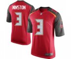 Tampa Bay Buccaneers #3 Jameis Winston Game Red Team Color Football Jersey