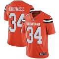 Cleveland Browns #34 Isaiah Crowell Orange Alternate Vapor Untouchable Limited Player NFL Jersey