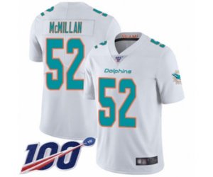 Miami Dolphins #52 Raekwon McMillan White Vapor Untouchable Limited Player 100th Season Football Jersey