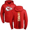 Kansas City Chiefs #61 Mitch Morse Red Backer Pullover Hoodie